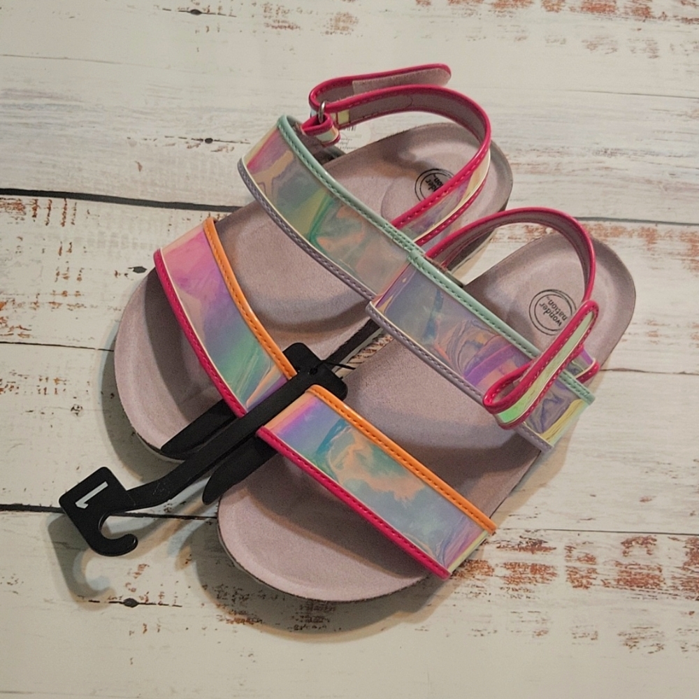 Iridescent Sandals